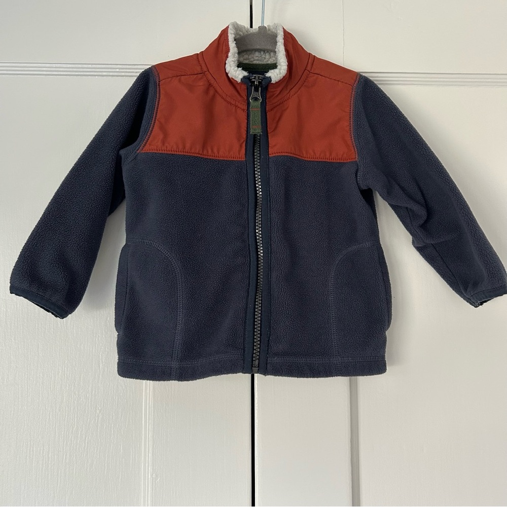 Carter's Toddler Boy's Front Zip-up Fleece Jacket Size 18 Months